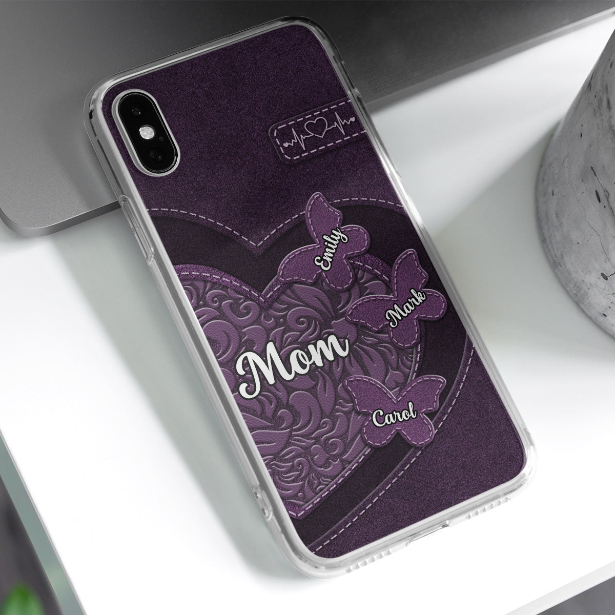 Butterfly Heart - Personalized Custom Phone Case