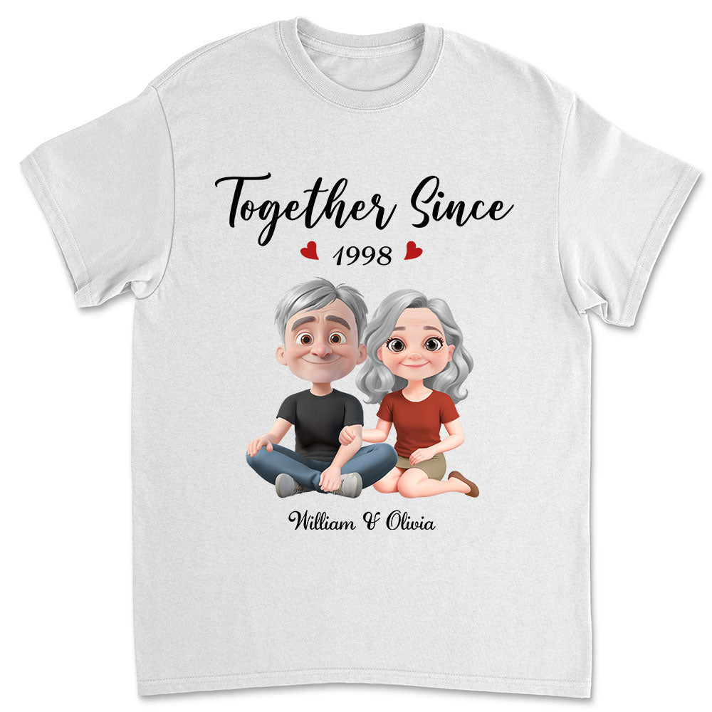 Together Since Husband Wife - Personalized Custom Shirt