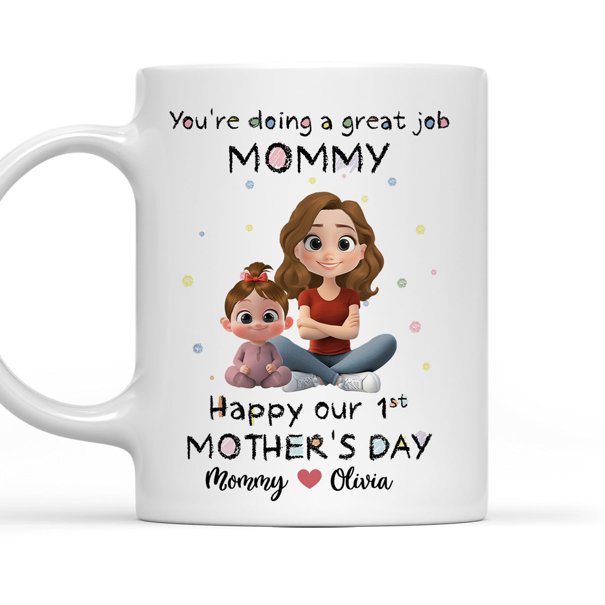 Mommy And Kid - Personalized Custom Coffee Mug