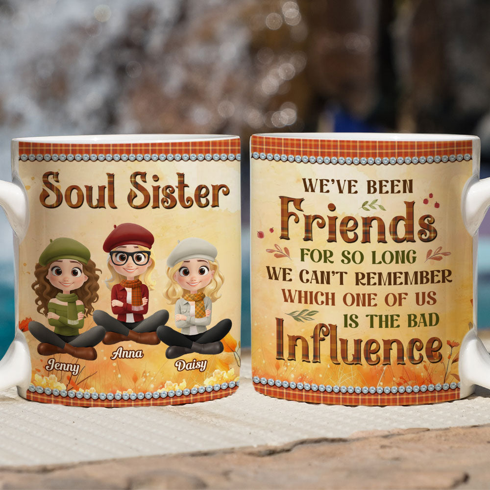 Pumpkin Spice Besties - Personalized Custom Coffee Mug