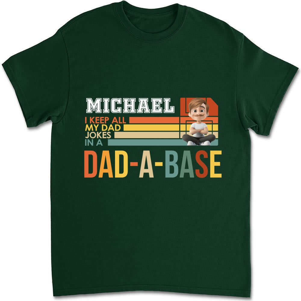 Dad Jokes On File - Personalized Custom Shirt