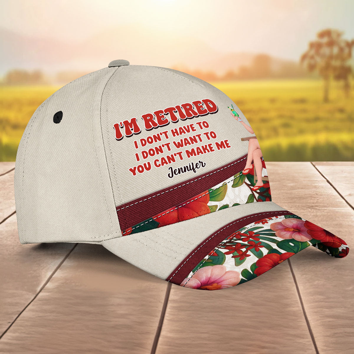 I Am Retired - Personalized Custom Classic Cap