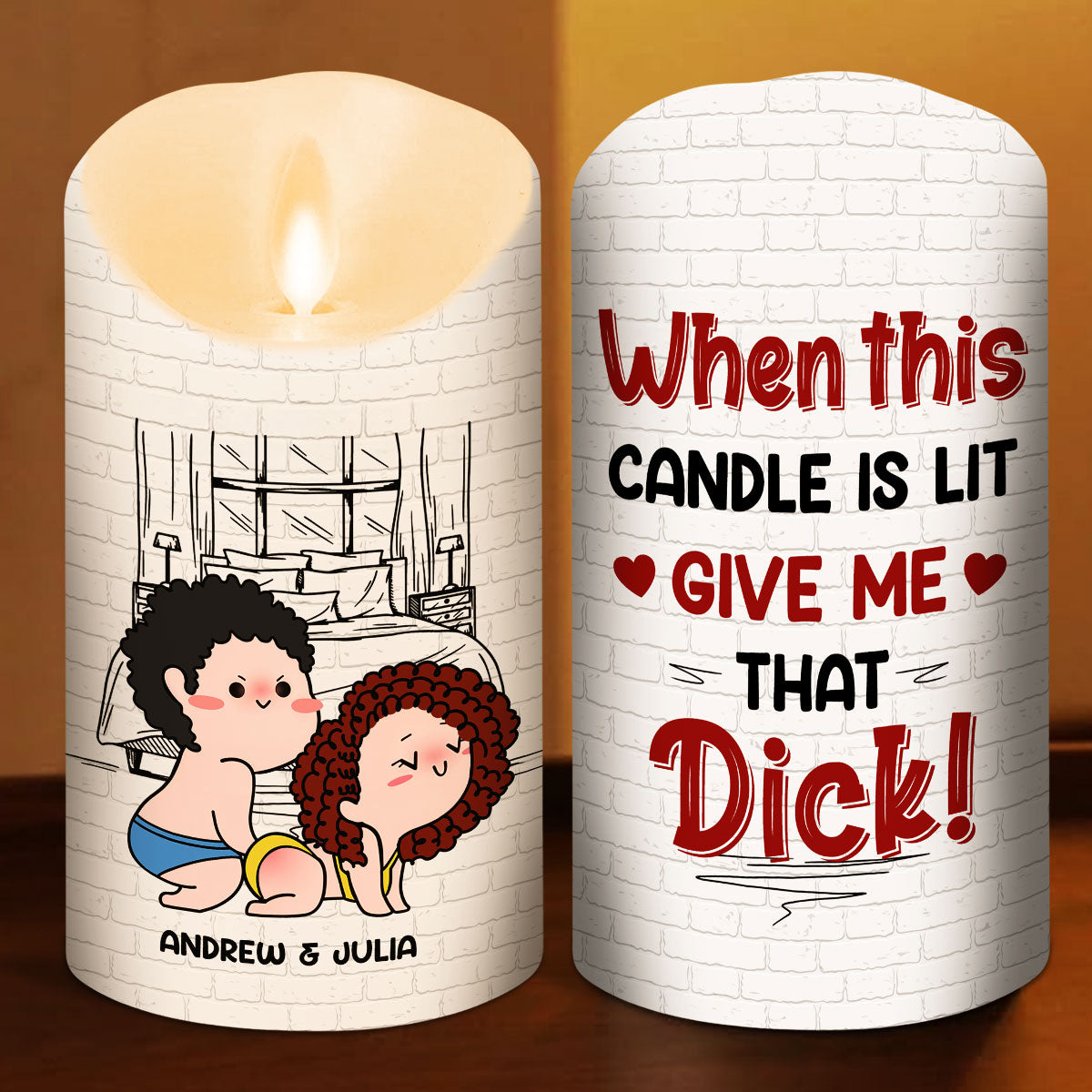 When This Candle Is Lit - Personalized Custom LED Candle