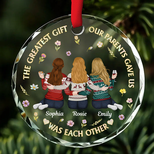 Our Parents Gave Us - Personalized Custom Glass Ornament