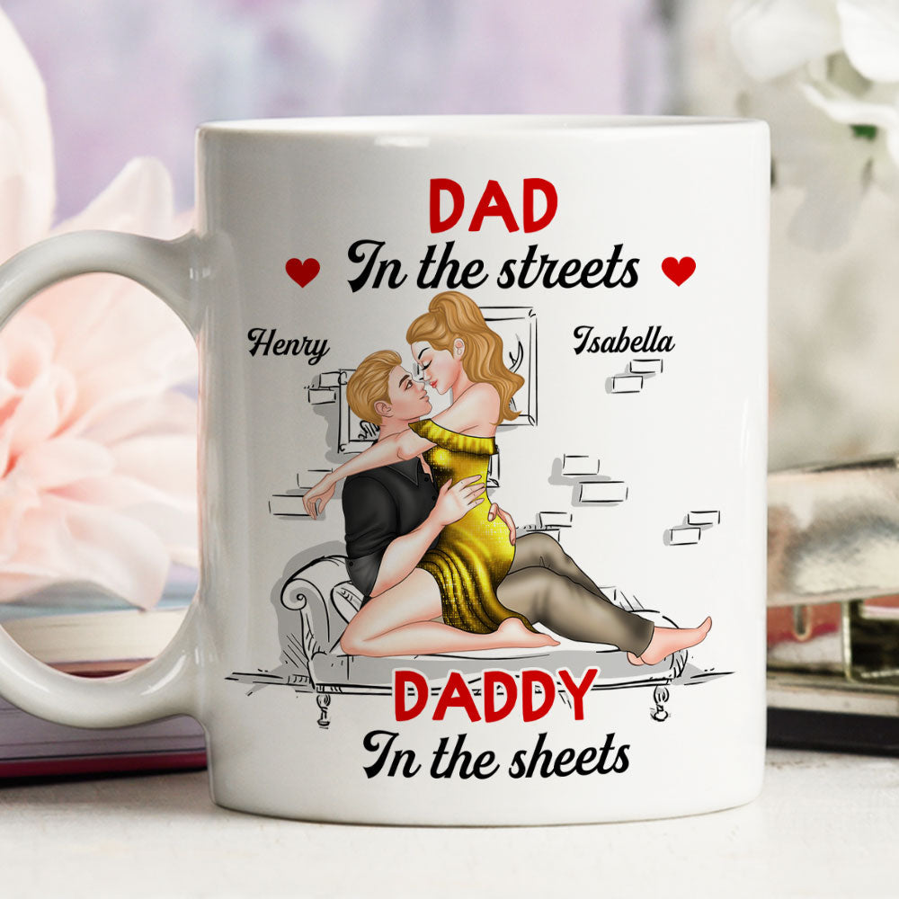 Sweet Outside Savage In Bed - Personalized Custom Coffee Mug