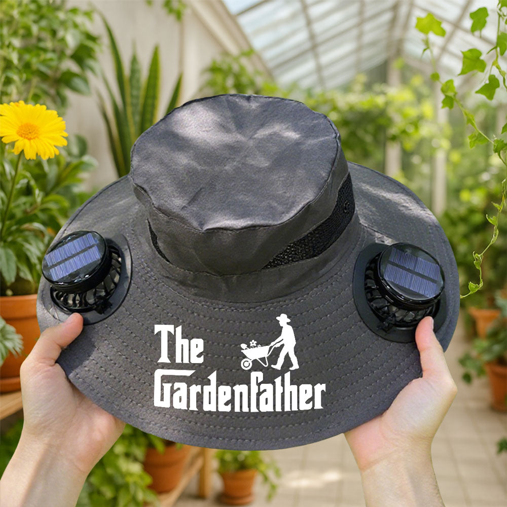 The Gardenfather - Personalized Custom Solar Fan Hat