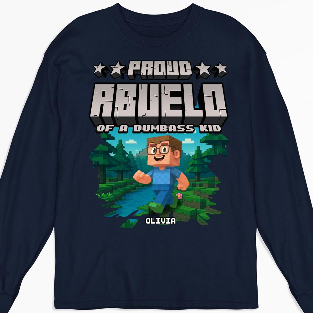 Proud Grandfather Of Few Kids - Personalized Custom Shirt