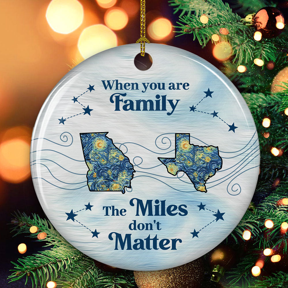 Home Is Love - Personalized Custom Ceramic Ornament