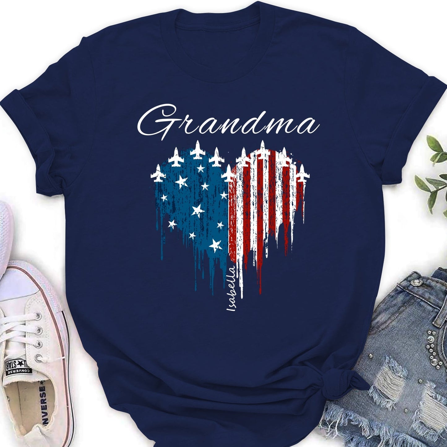 Independence Day Grandma - Personalized Custom Shirt