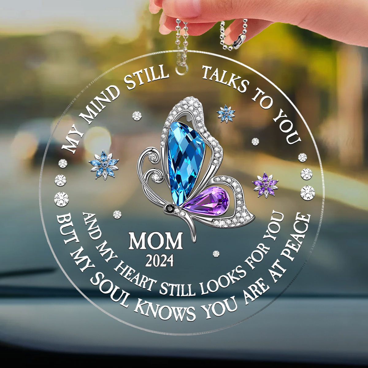 My Soul Knows You Are At Peace - Personalized Custom Car Ornament