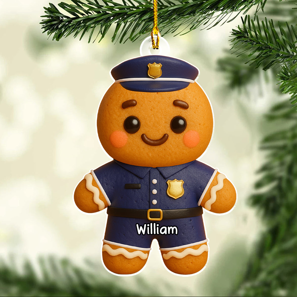 Job Gingerbread - Personalized Custom Acrylic Ornament