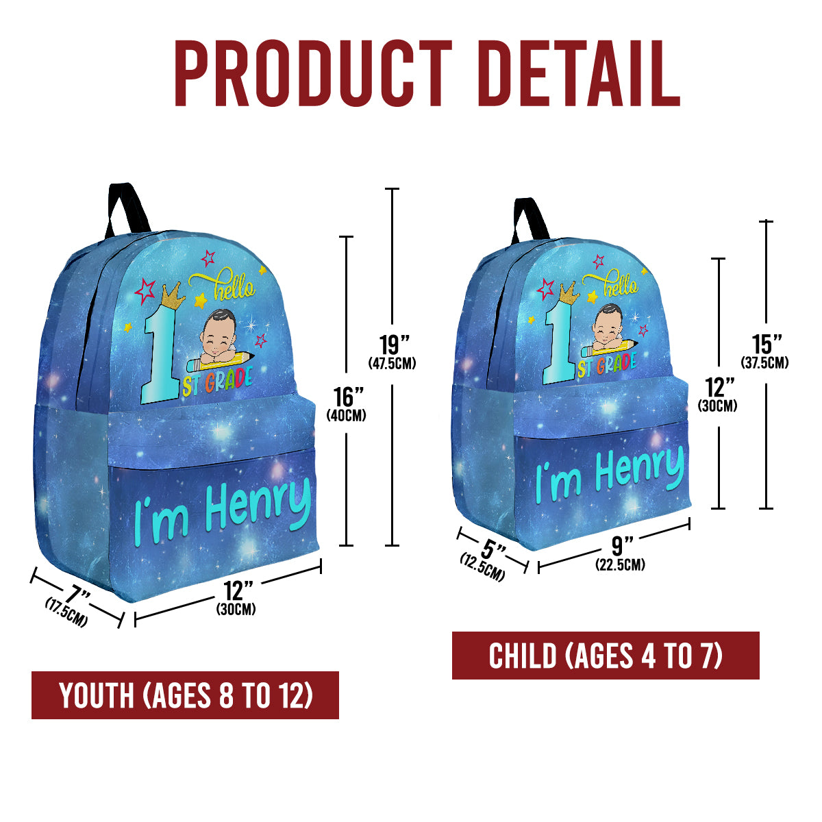 Hello School - Personalized Custom Backpack