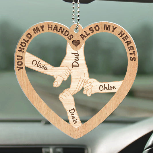 You Holds My Hands - Personalized Custom Car Ornament