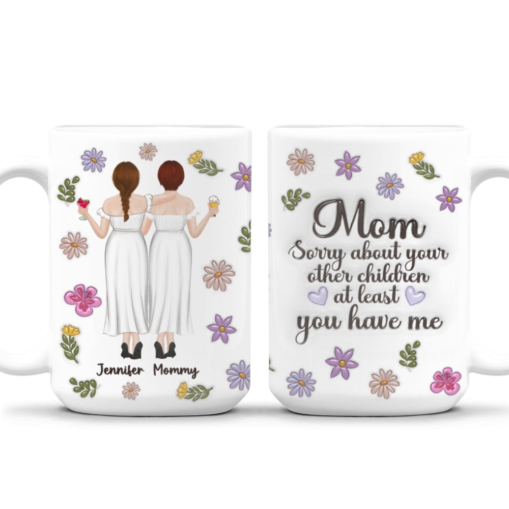 Sorry Mom Mum - Personalized Custom 3D Inflated Effect Mug