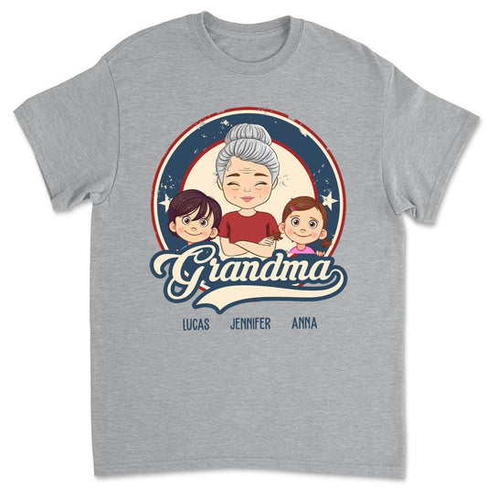 Proud Grandma - Personalized Custom Unisex T-shirt