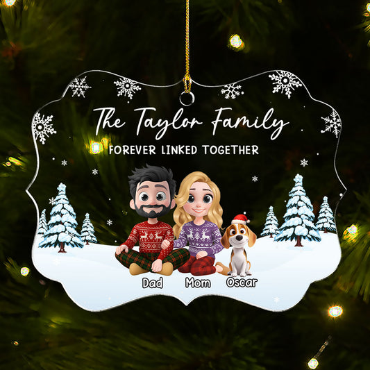 Family Roots Bloom Every Season - Personalized Custom Acrylic Ornament