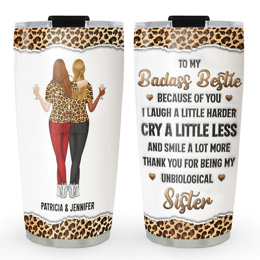 My Unbiological Sister - Personalized Custom 3D Inflated Effect Tumbler