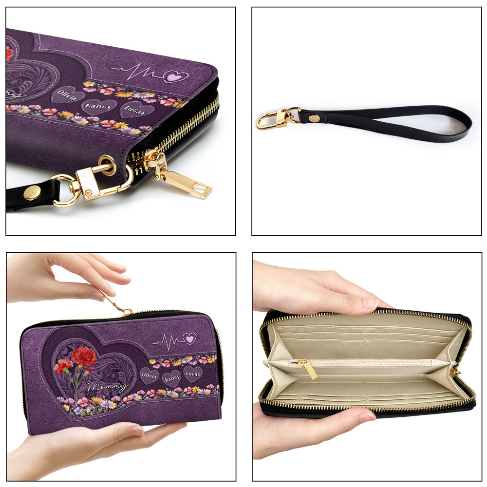 Mom You Are My Everything - Personalized Custom Leather Wallet