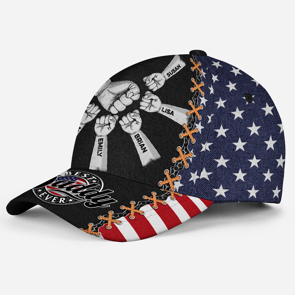 The Heart Of Dad Is Love - Personalized Custom Classic Cap