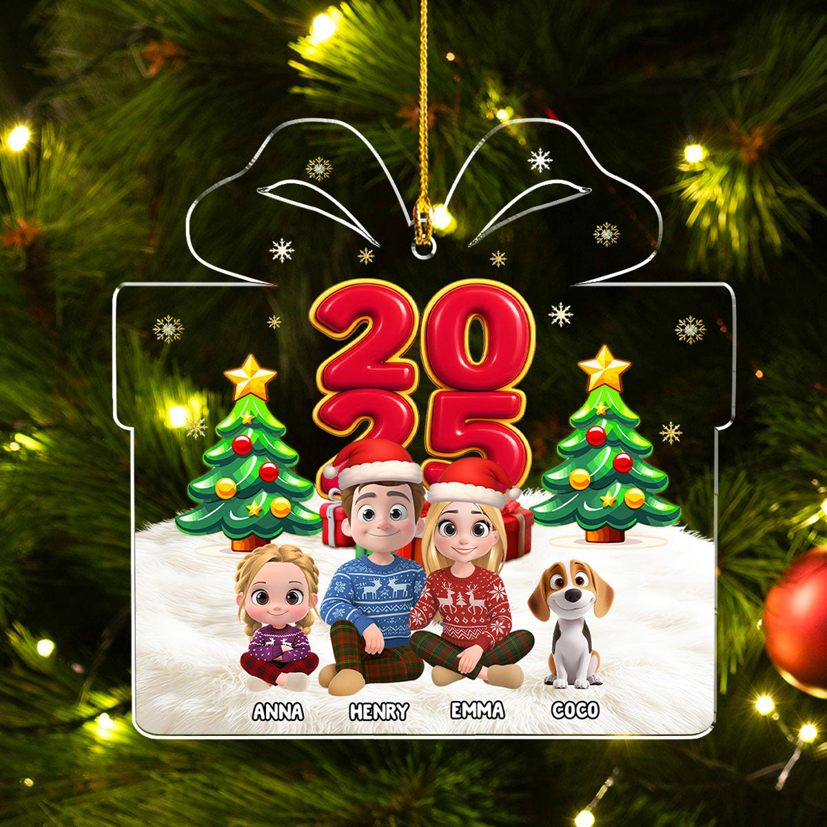 You Me And Our Kids - Personalized Custom Acrylic Ornament