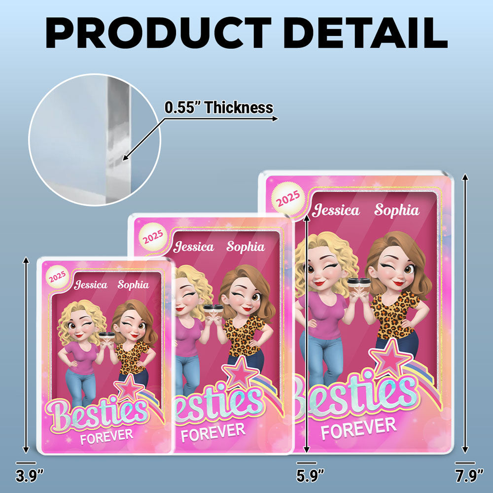 Besties Sisters - Personalized Custom Acrylic Plaque