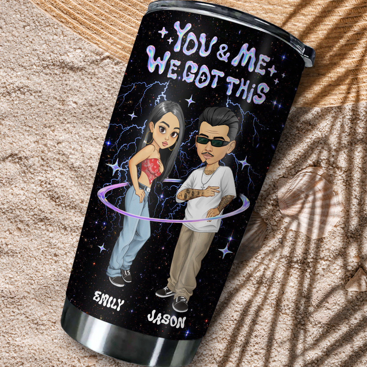 Couple Hologram - Personalized Custom Tumbler