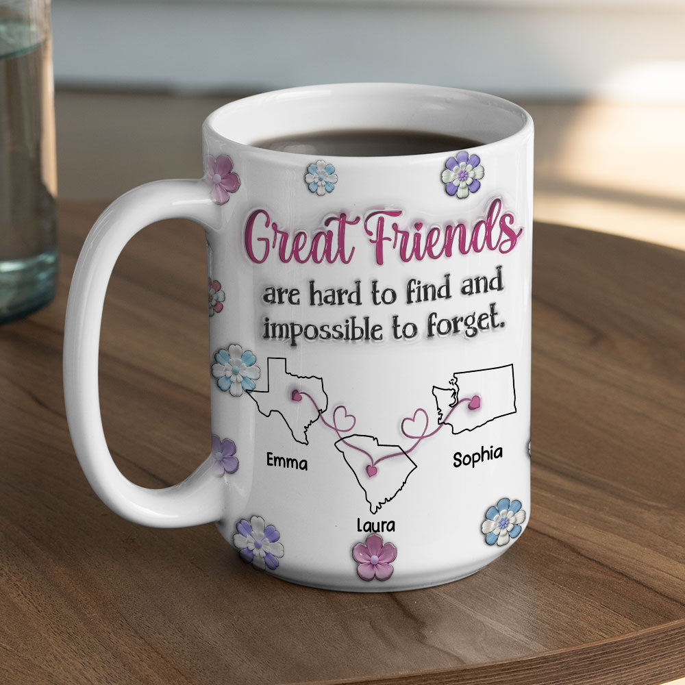 Great Friend - Personalized Custom 3D Inflated Effect Mug