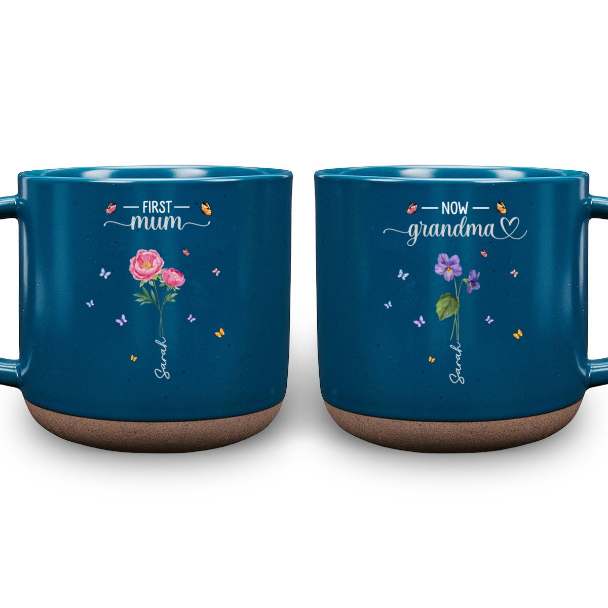 First Mom Now Grandma - Personalized Custom Pottery Mug