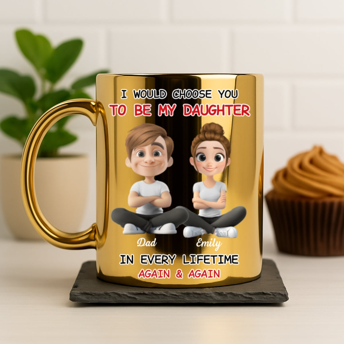 I Would Choose You - Personalized Custom Metallic Mug
