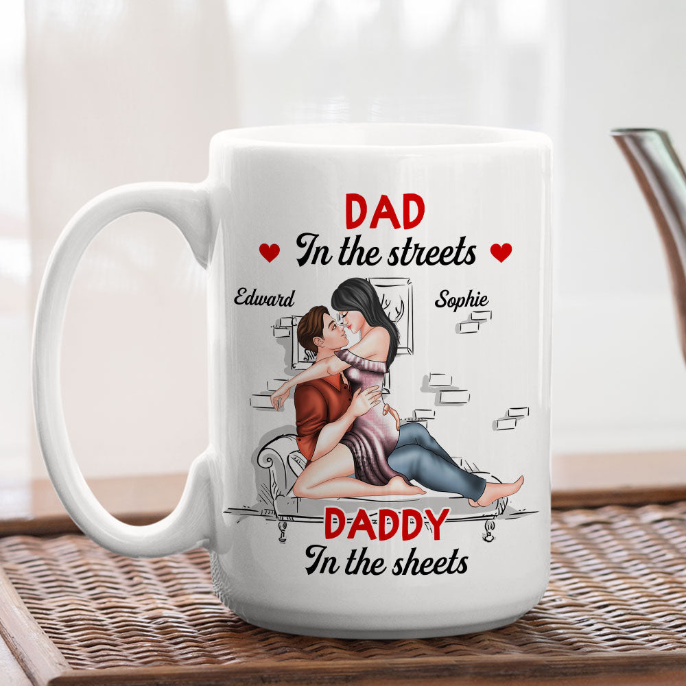 Sweet Outside Savage In Bed - Personalized Custom Coffee Mug