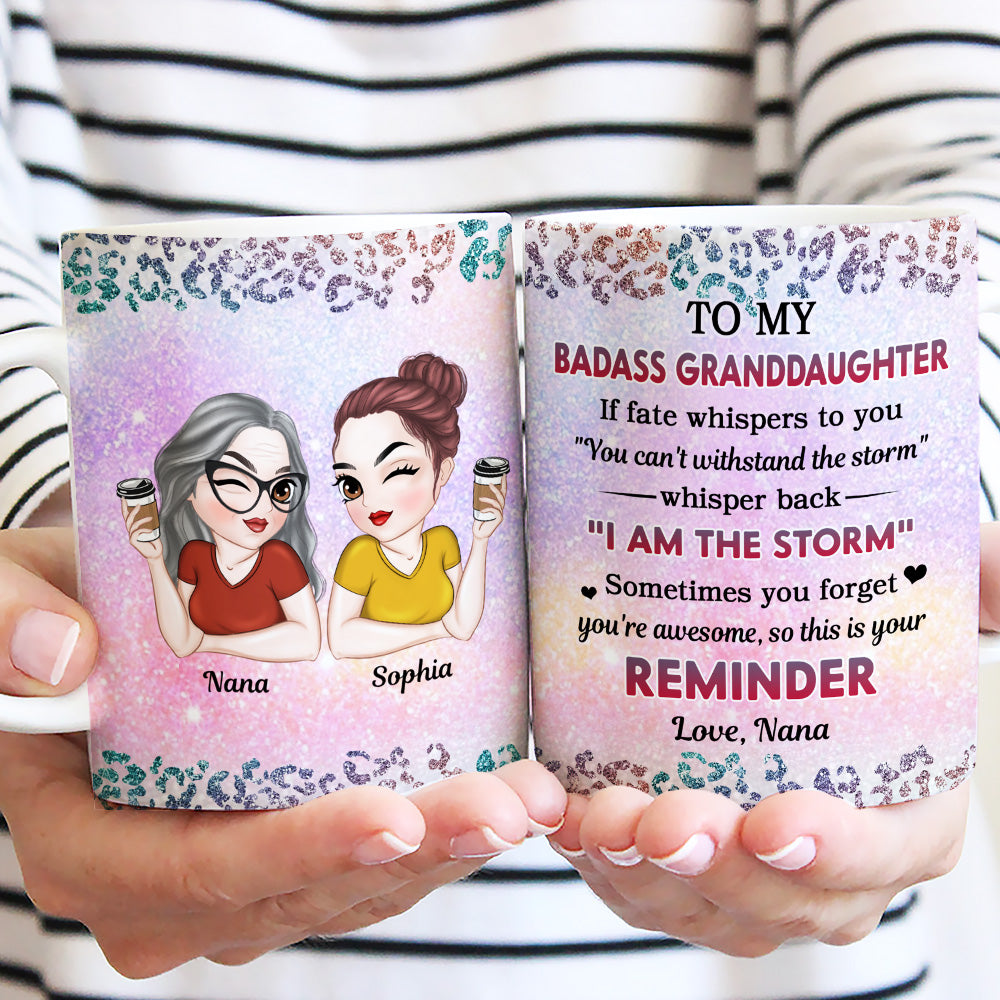 My Brave Granddaughter - Personalized Custom Coffee Mug