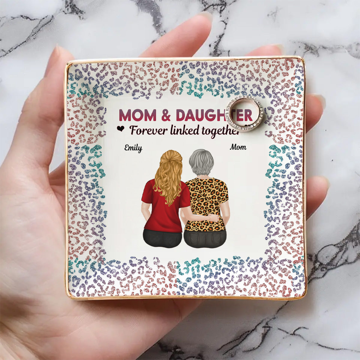 From Mom To Badass Daughter - Personalized Custom Jewelry Dish