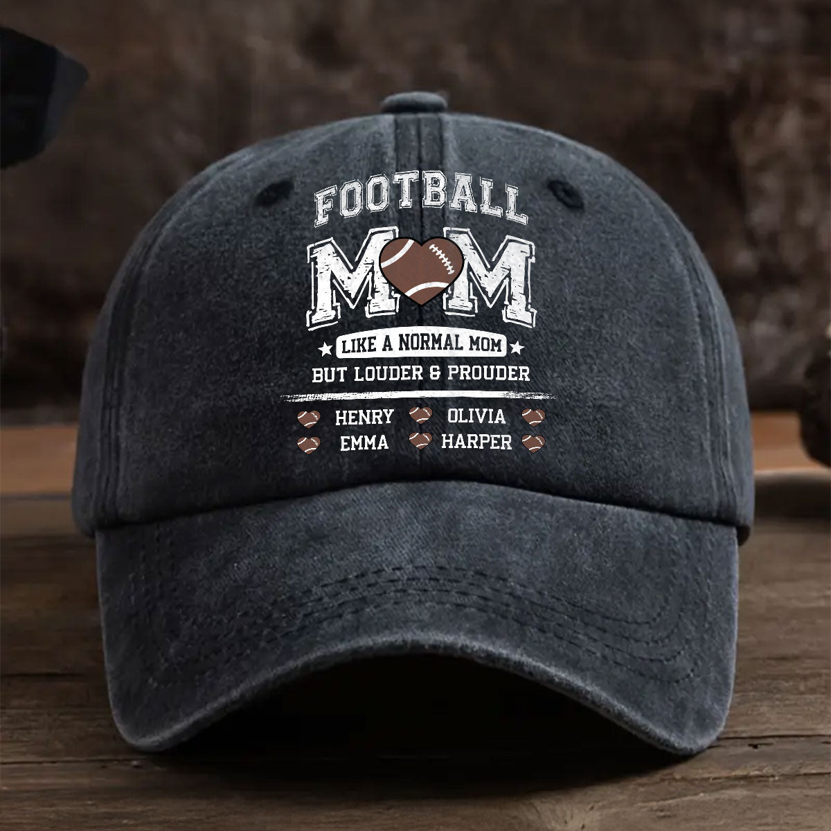 Game Day Is My Therapy - Personalized Custom Vintage Washed Denim Cap