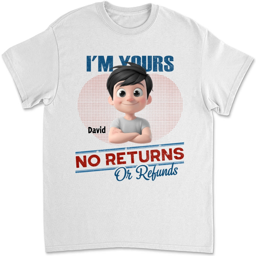 No Returns Or Refunds Kids- Personalized Custom Shirt