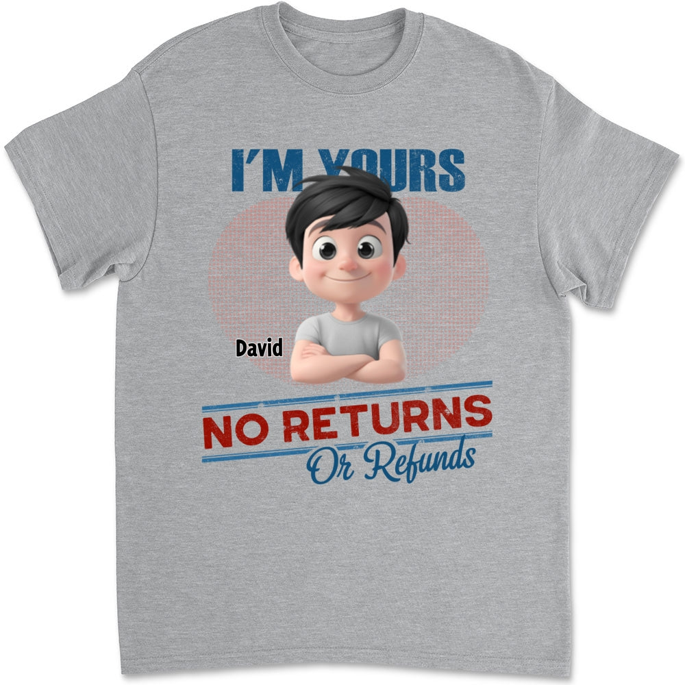 No Returns Or Refunds Kids- Personalized Custom Shirt