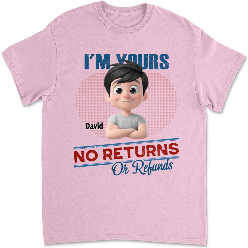 No Returns Or Refunds Kids- Personalized Custom Shirt