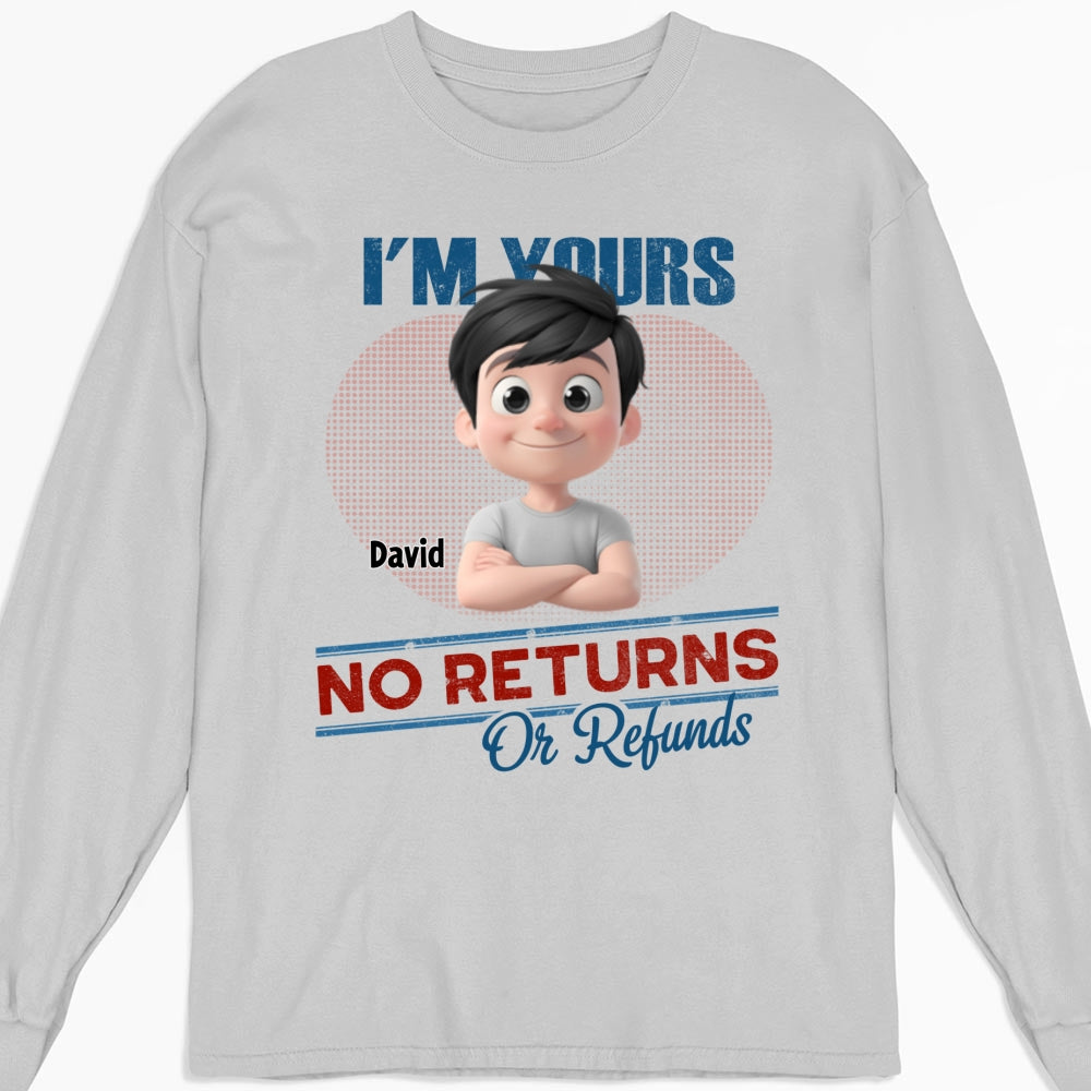 No Returns Or Refunds Kids- Personalized Custom Shirt