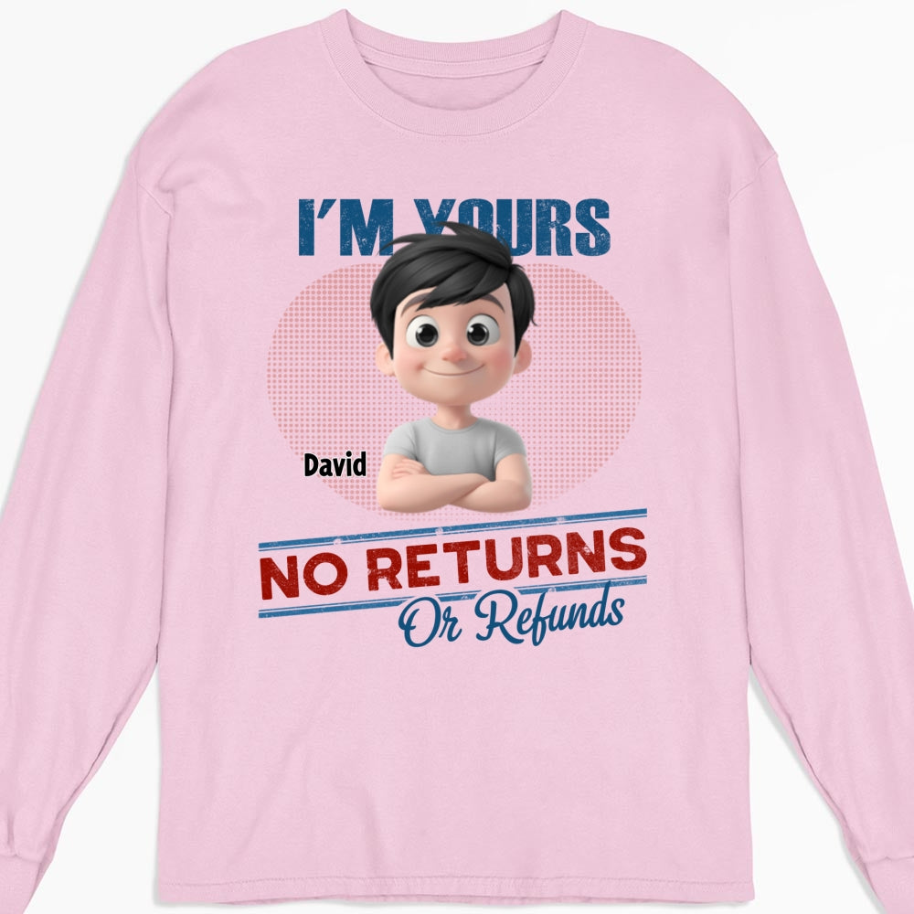 No Returns Or Refunds Kids- Personalized Custom Shirt