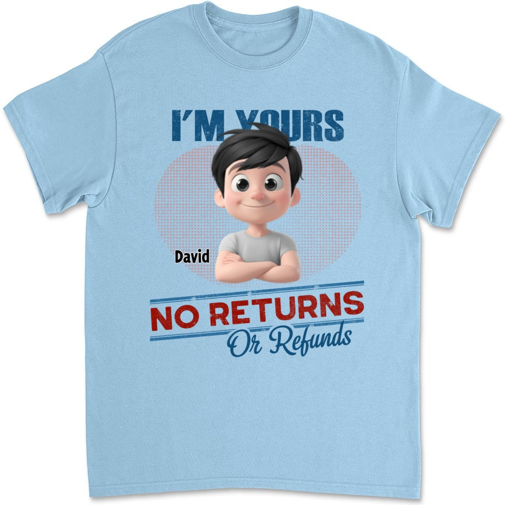 No Returns Or Refunds Kids- Personalized Custom Shirt