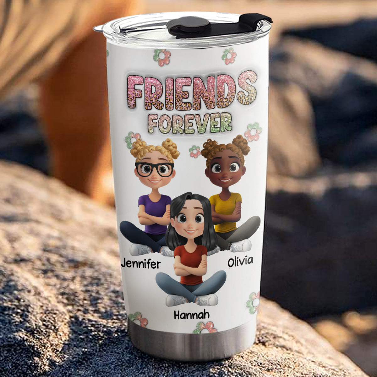 Always My Bestfriend - Personalized Custom 3D Inflated Effect Tumbler