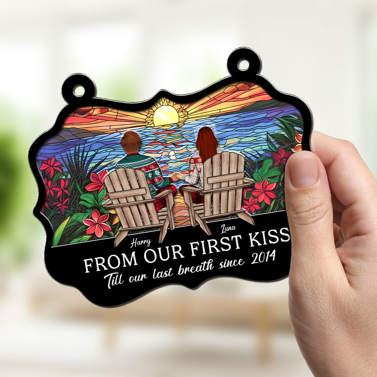 Till Our Last Breath - Personalized Custom Suncatcher