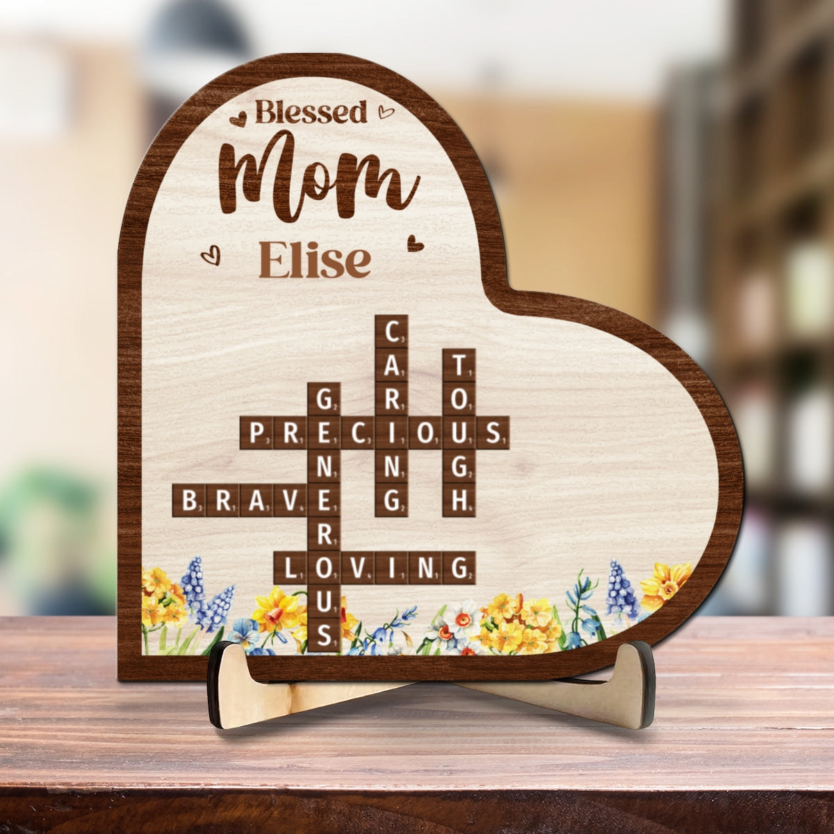 Blessed Mom Grandma - Personalized Custom Wooden Plaque
