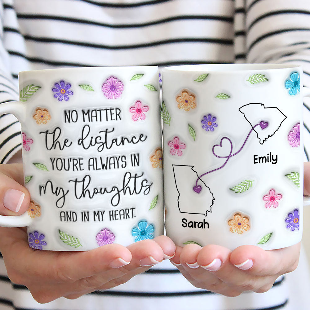 Together In Spirit And Heart - Personalized Custom 3D Inflated Effect Mug