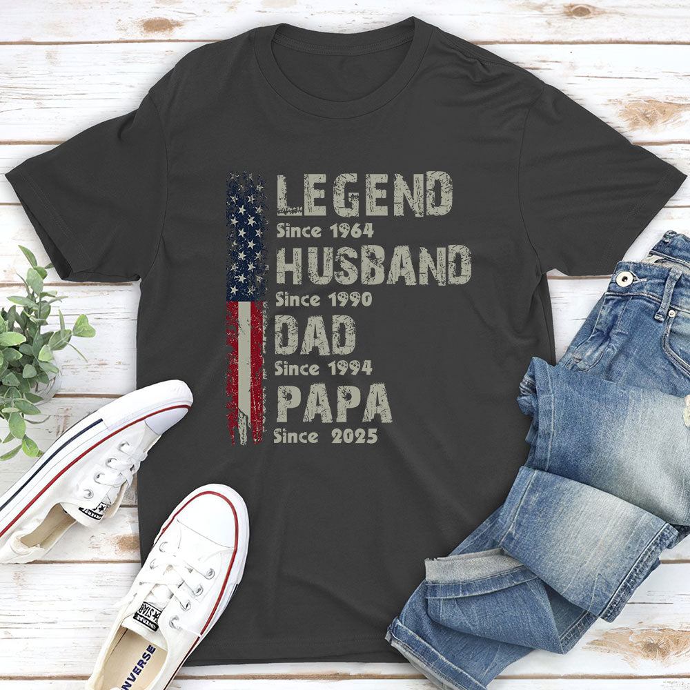 Legend Husband Dad - Personalized Custom Shirt