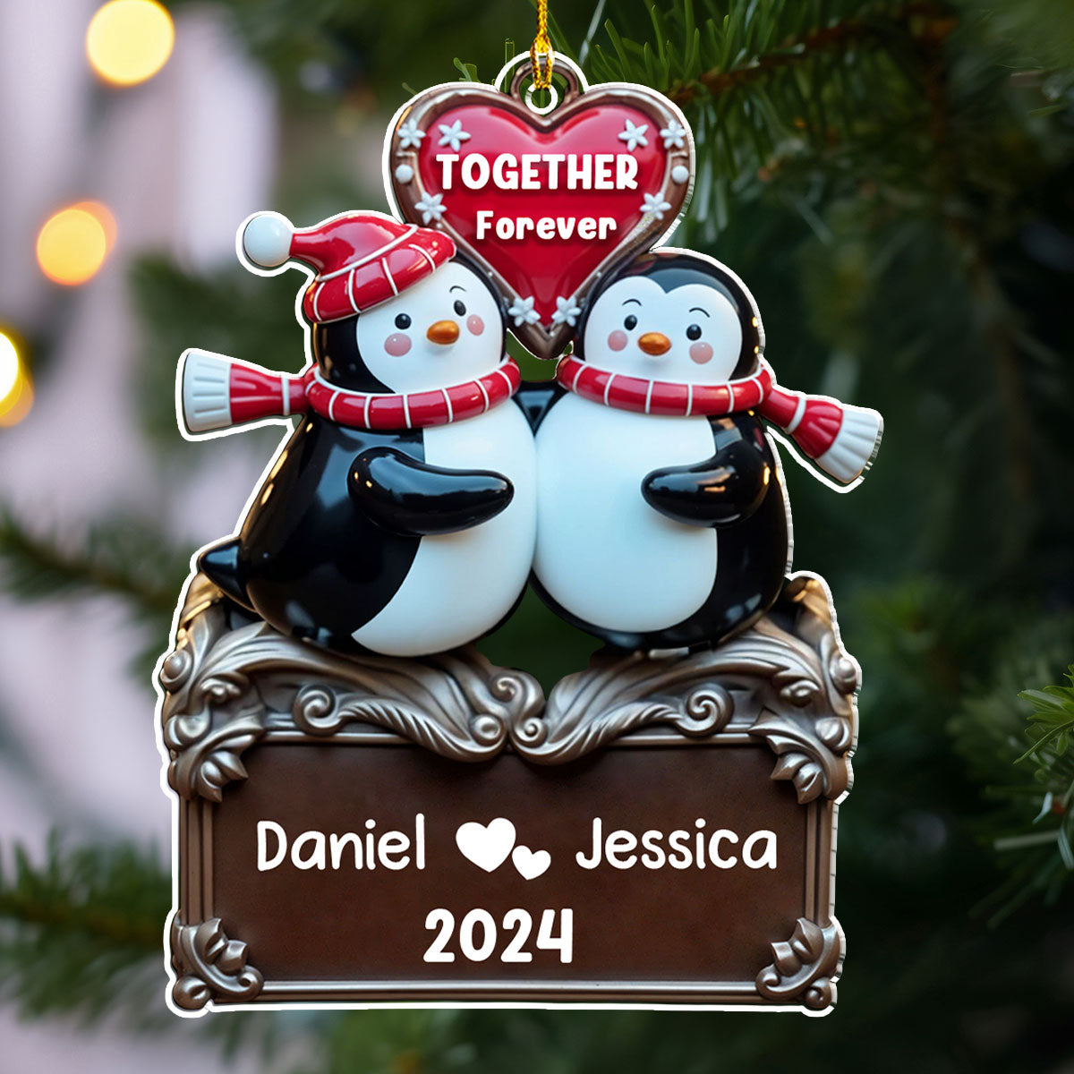 Together Forever Version 2 - Personalized Custom Acrylic Ornament