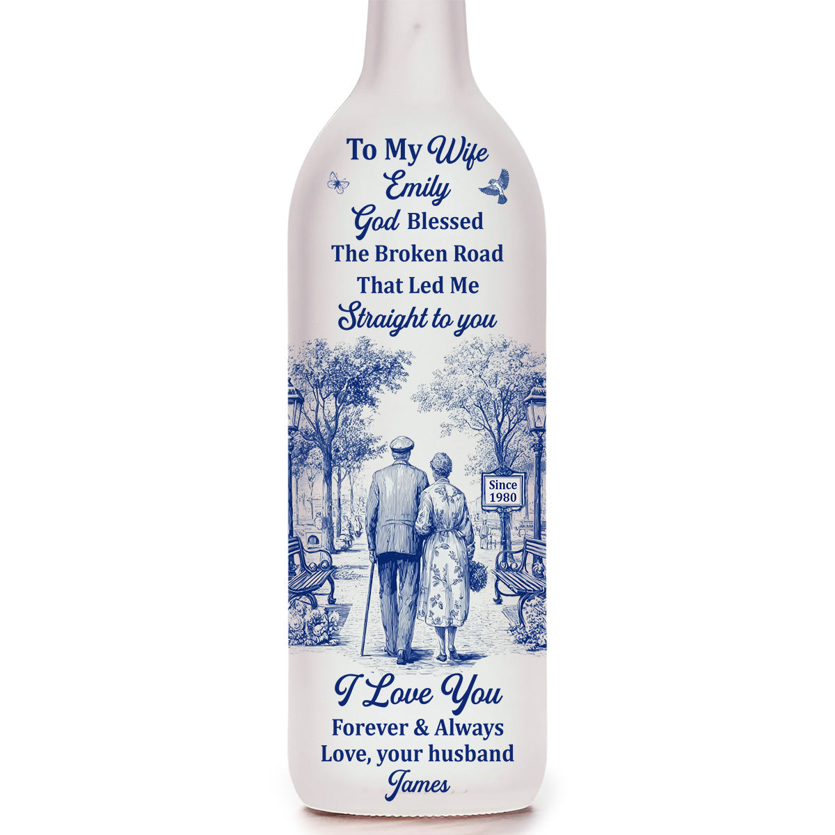 I Love You - Personalized Custom Bottle Lamp