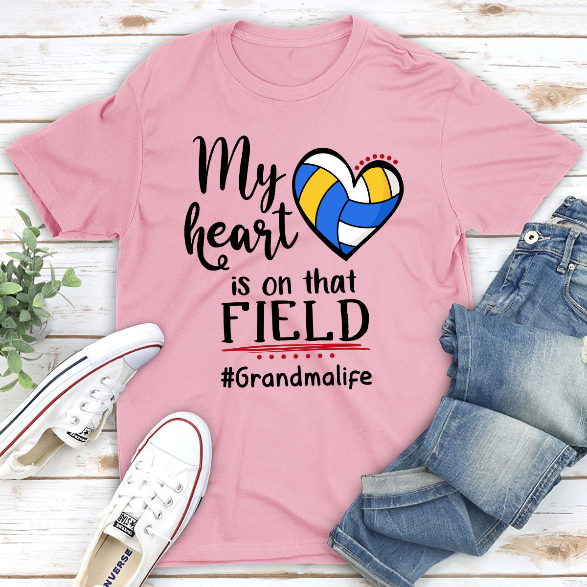 My Heart Is On That Field - Personalized Custom Shirt