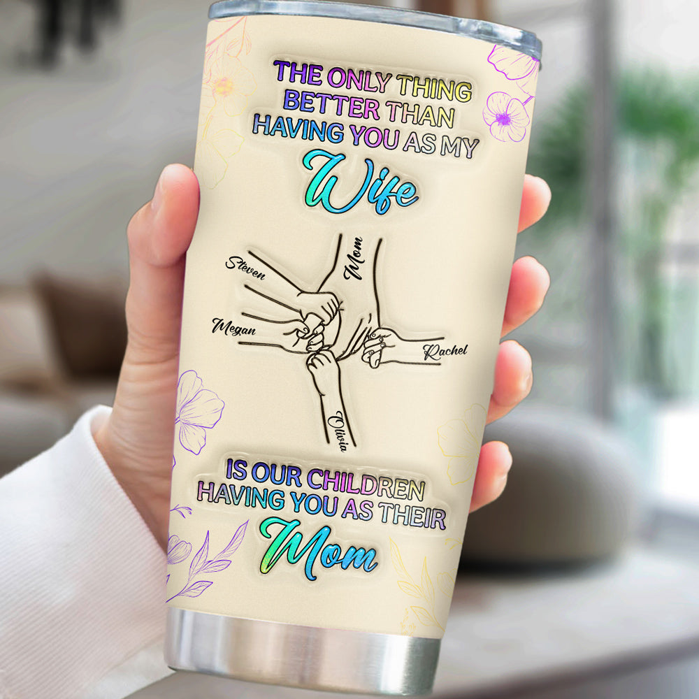 Love You My Beautiful Wife - Personalized Custom 3D Inflated Effect Tumbler