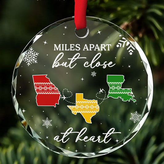 Home Is Where - Personalized Custom Glass Ornament