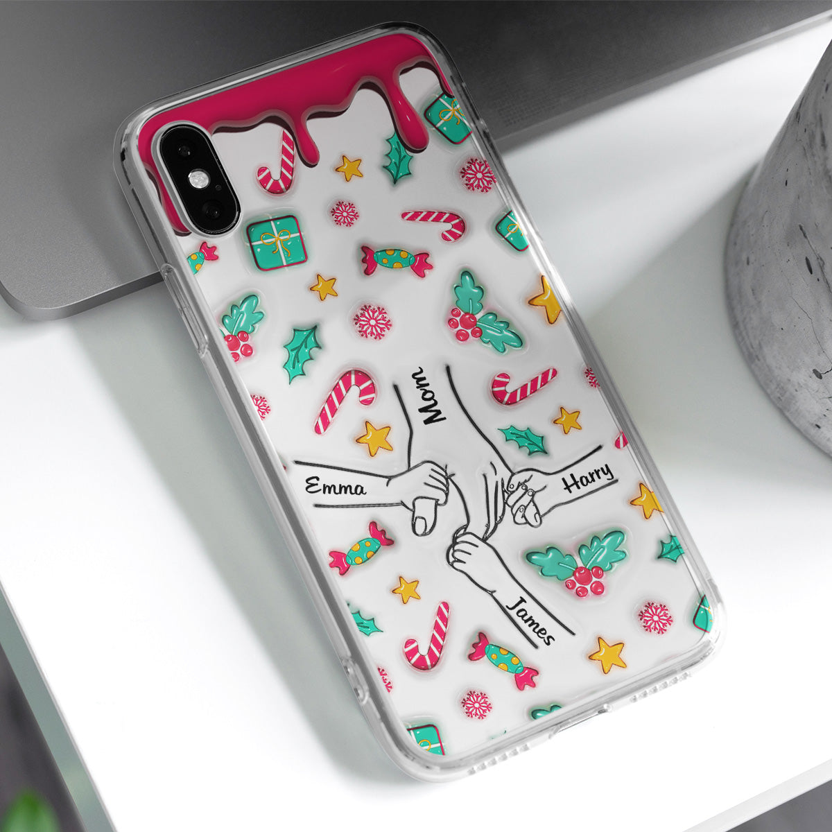 Christmas Of Nana - Personalized Custom 3D Inflated Effect Phone Case